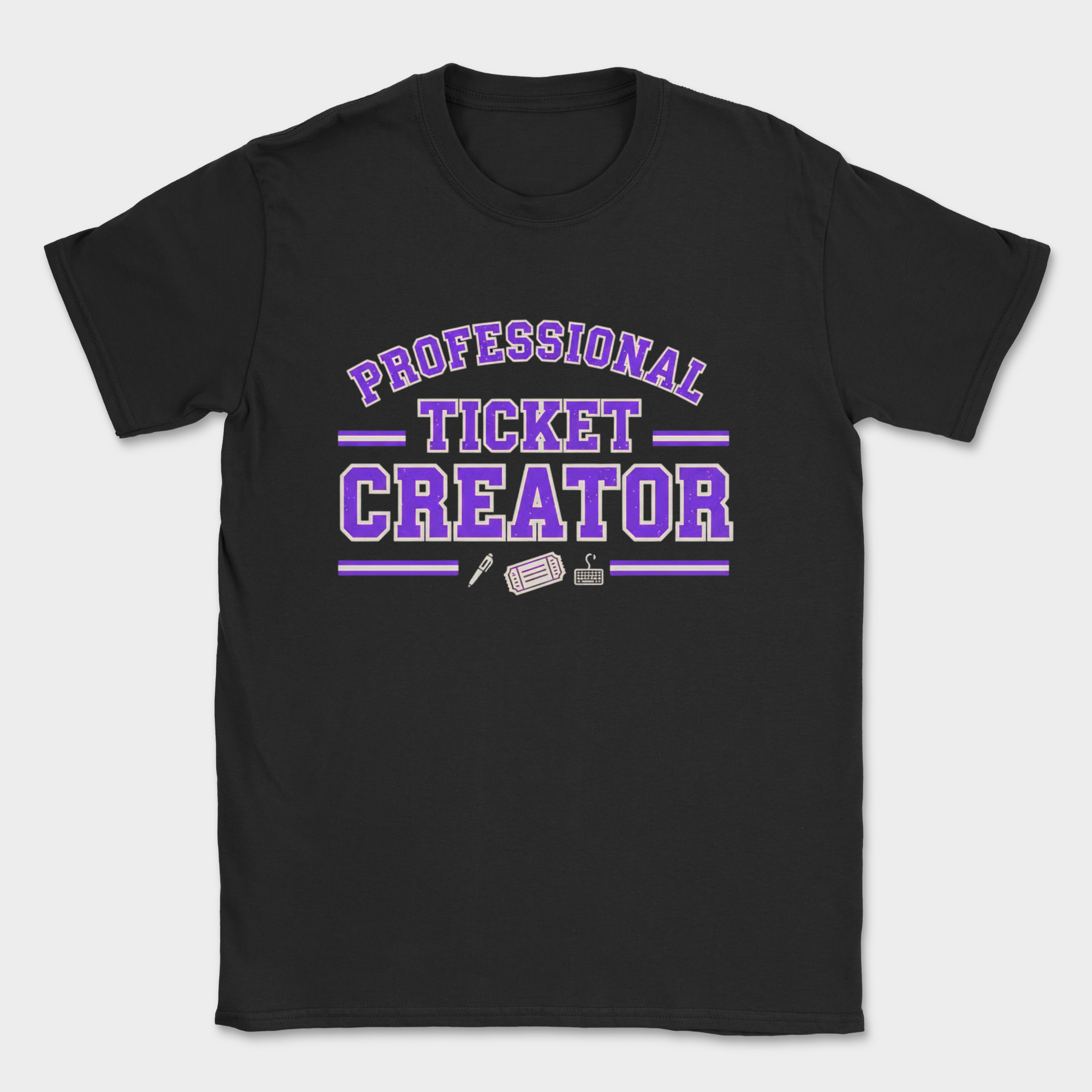 professional ticket creator shirt — Black
