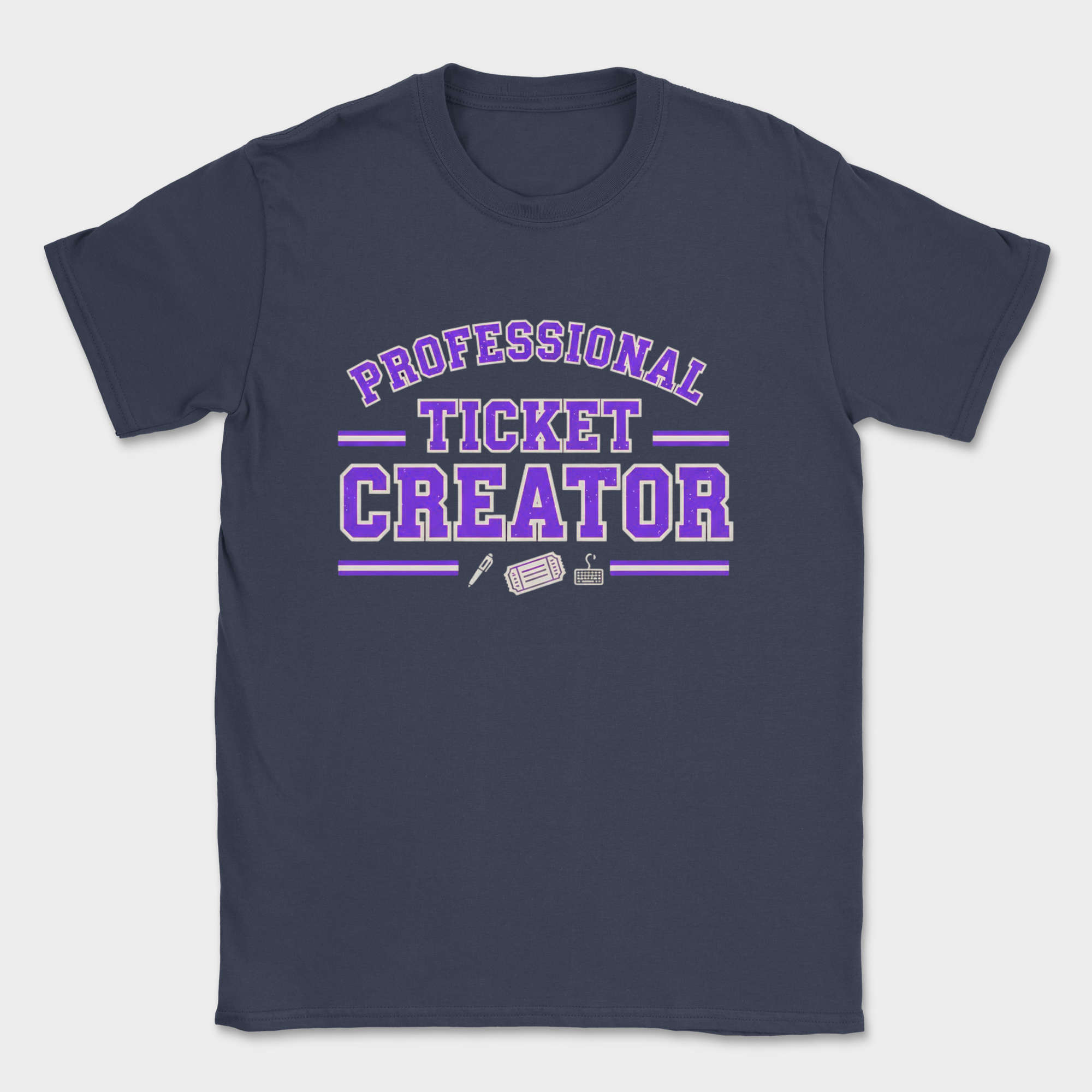 professional ticket creator shirt — Navy