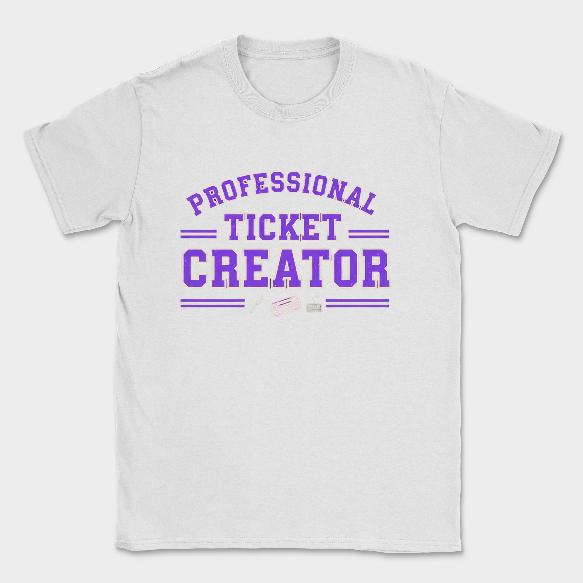 professional ticket creator shirt — White