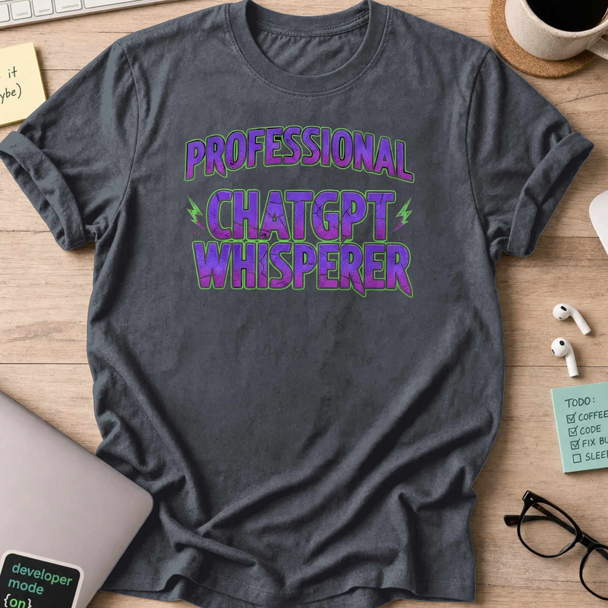 professional chatgpt whisperer shirt - Dark Heather