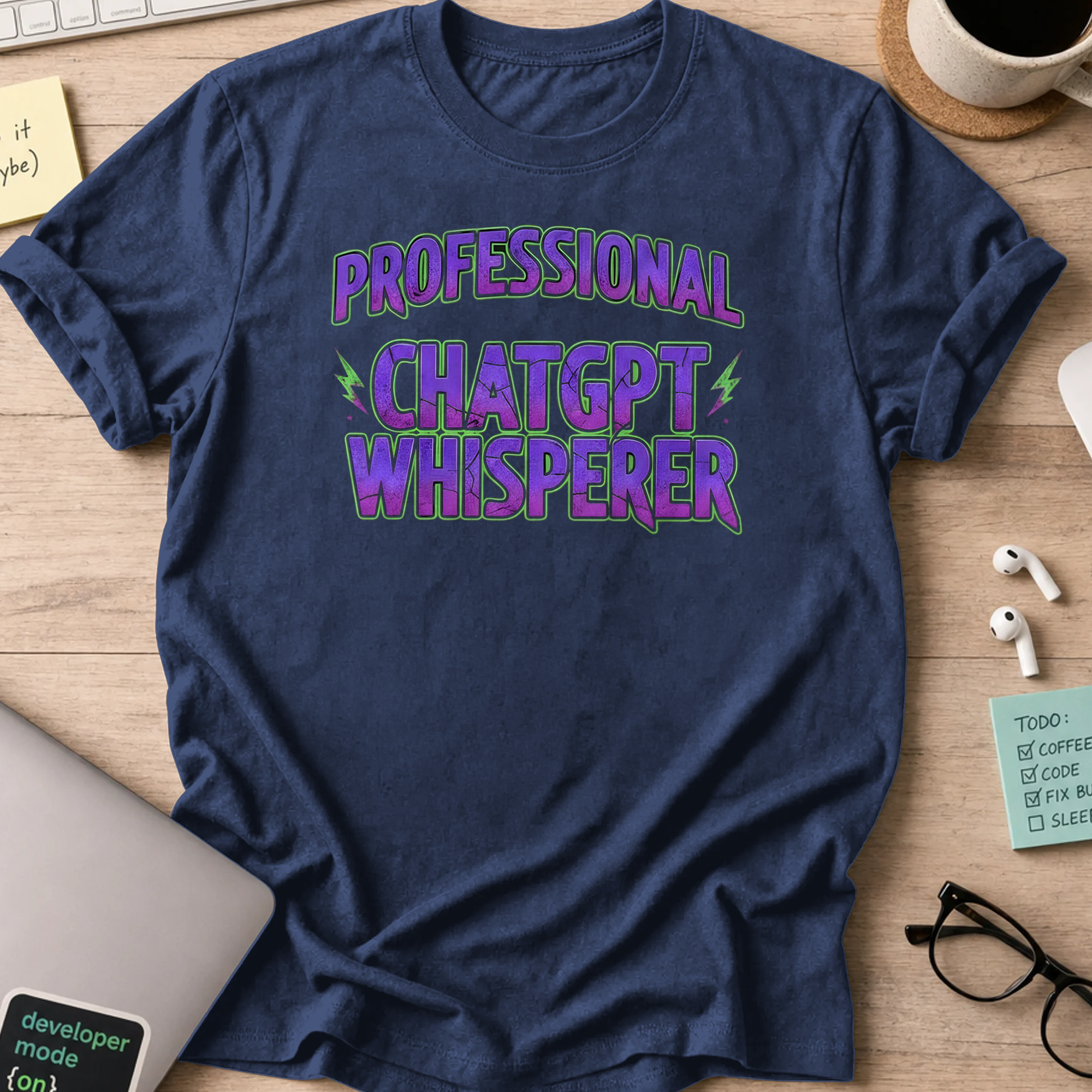 professional chatgpt whisperer shirt - Navy