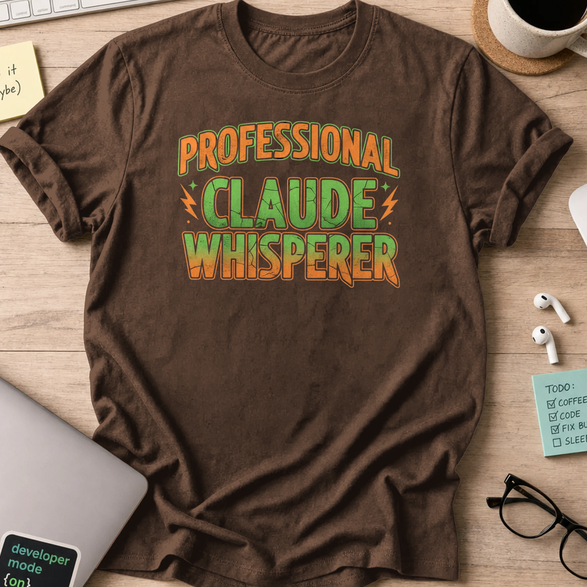 professional claude whisperer shirt - Dark Chocolate