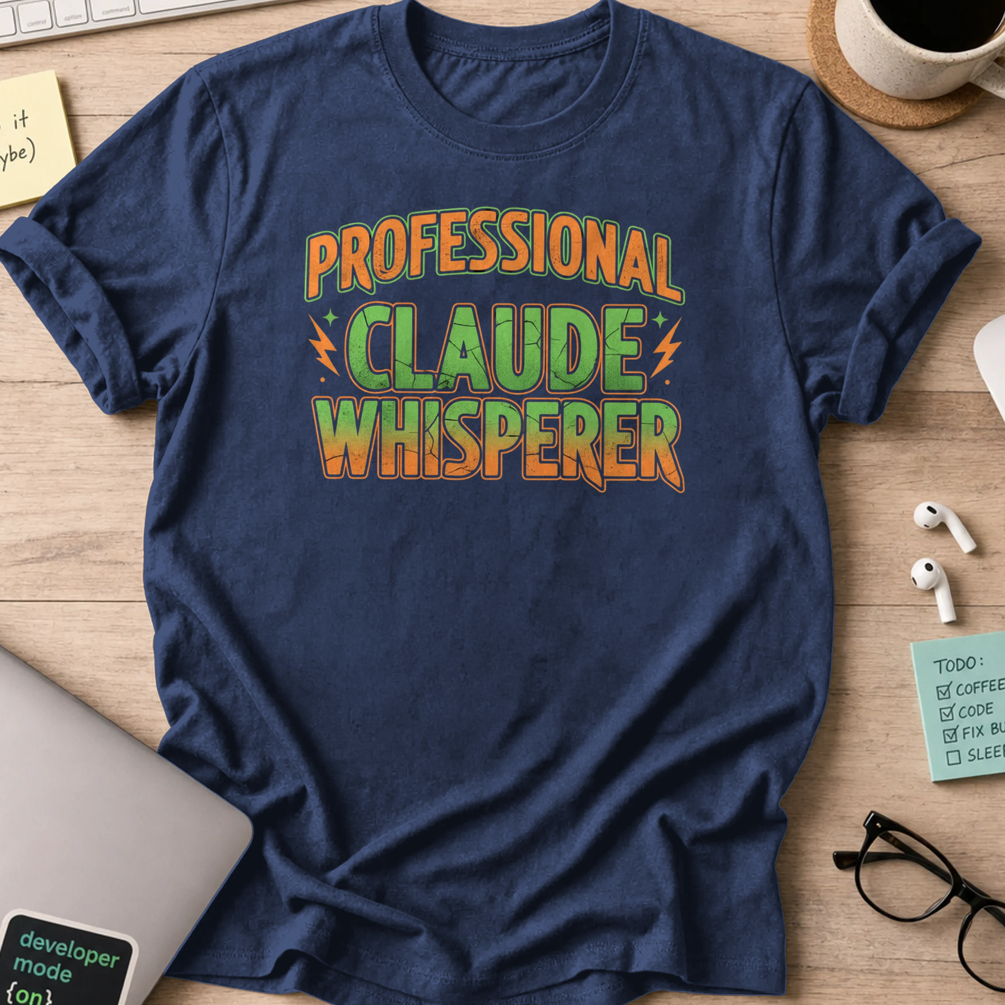 professional claude whisperer shirt - Navy