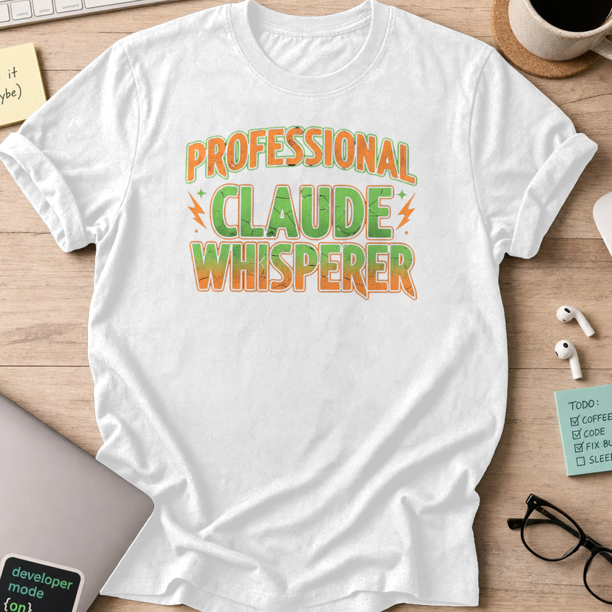 professional claude whisperer shirt - White