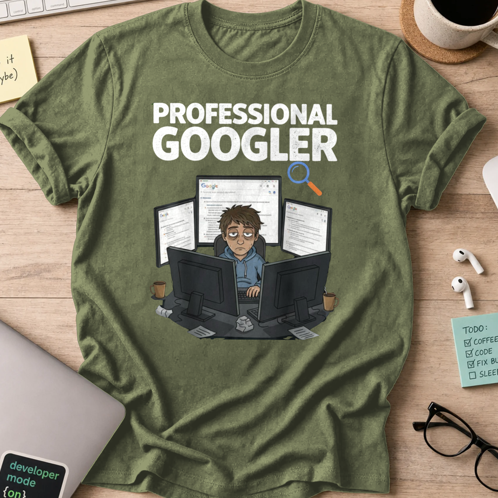 professional googler shirt - Military Green
