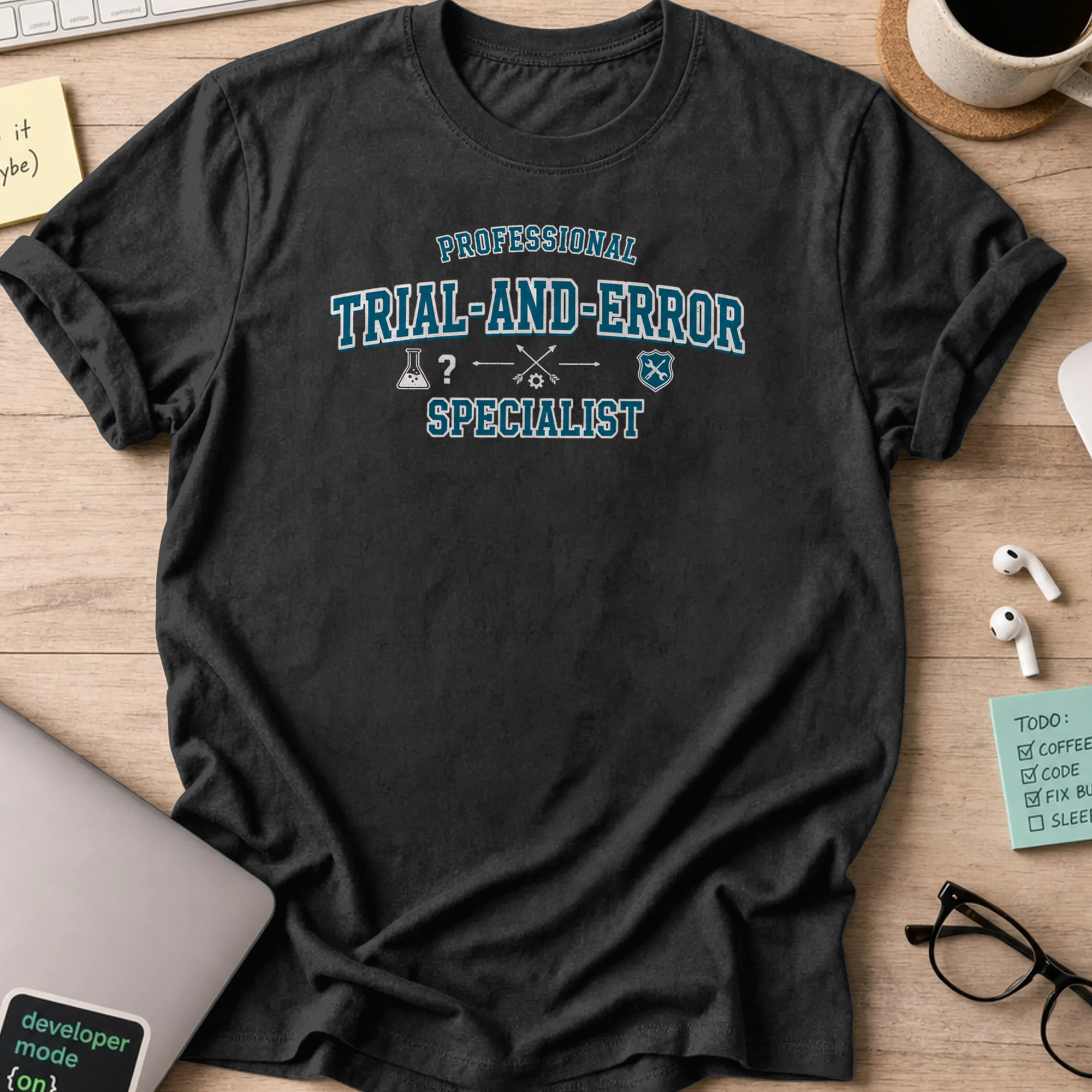 professional trial and error specialist shirt - Black