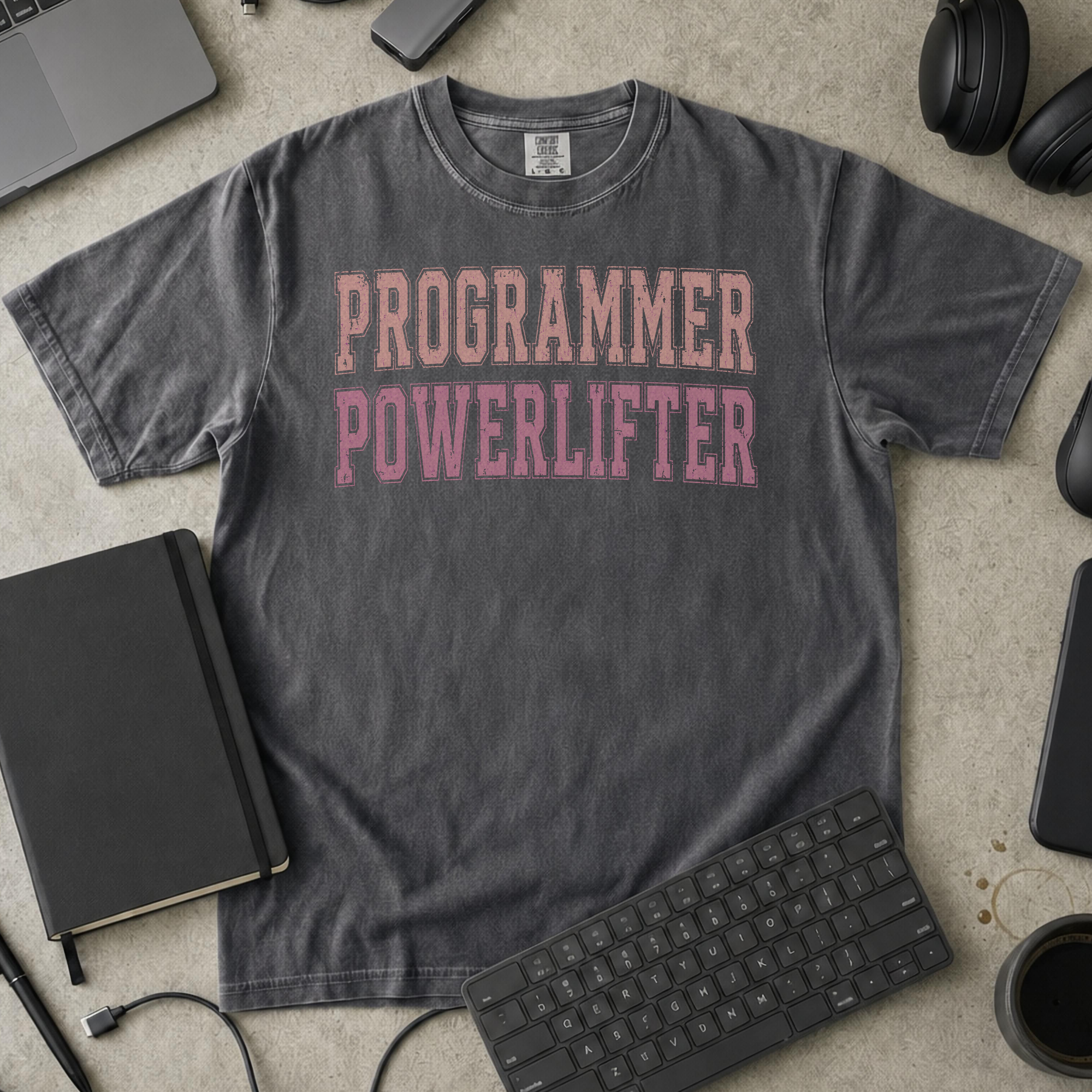 Programmer Powerlifter Premium Shirt — pepper Premium Shirt mock-up