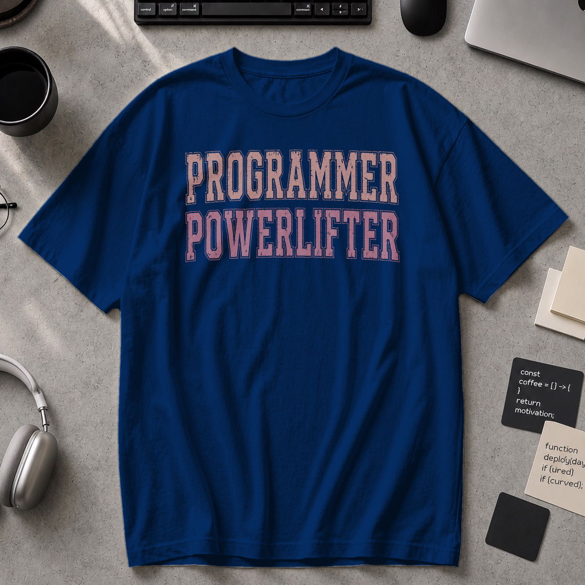 Programmer Powerlifter Premium Shirt - True Navy