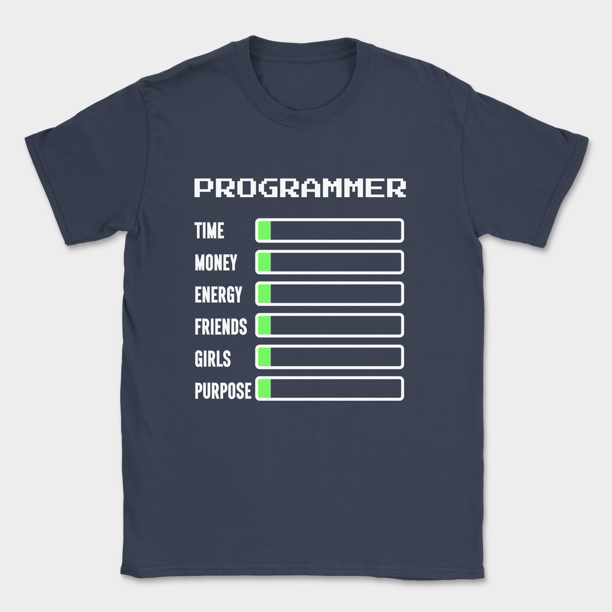Programmer status shirt — Navy
