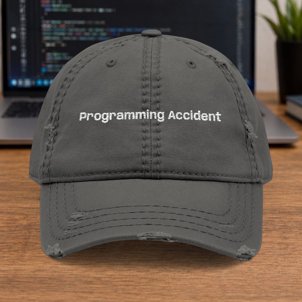 Programming Accident Embroidered Cap