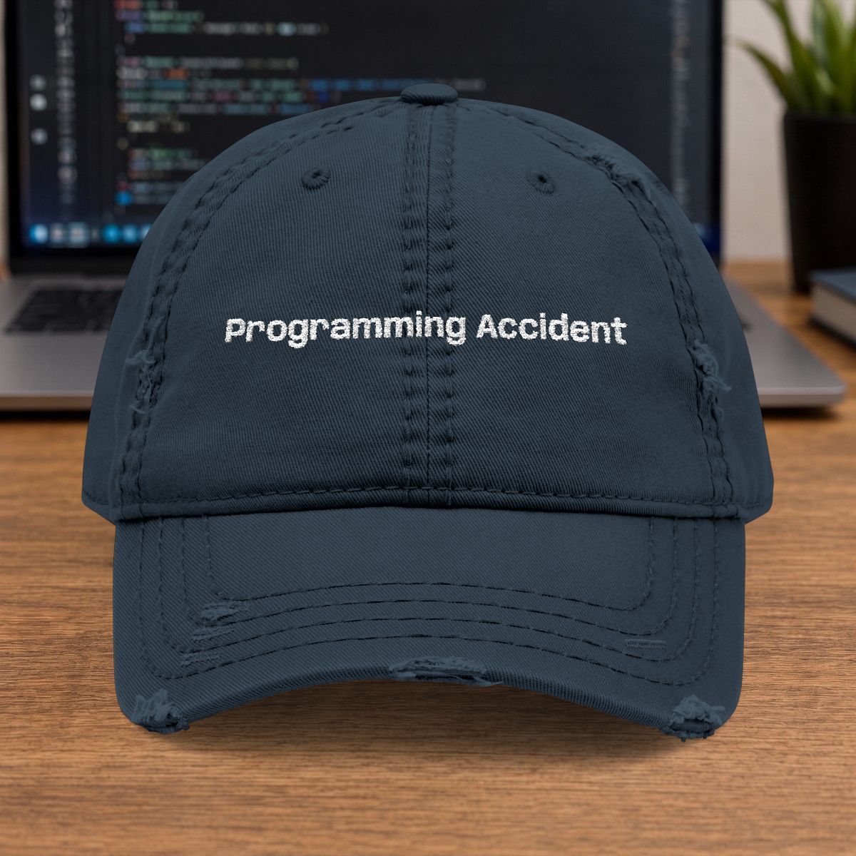 Programming Accident Embroidered Cap