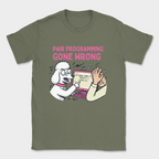 pair programming gone wrong poodle shirt — Military Green
