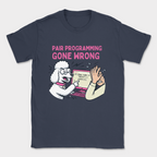pair programming gone wrong poodle shirt — Navy