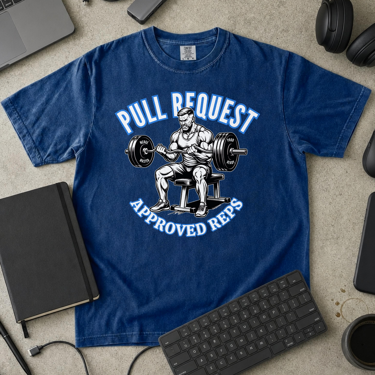 Pull Request Approved Reps Premium Shirt — true navy Premium Shirt mock-up