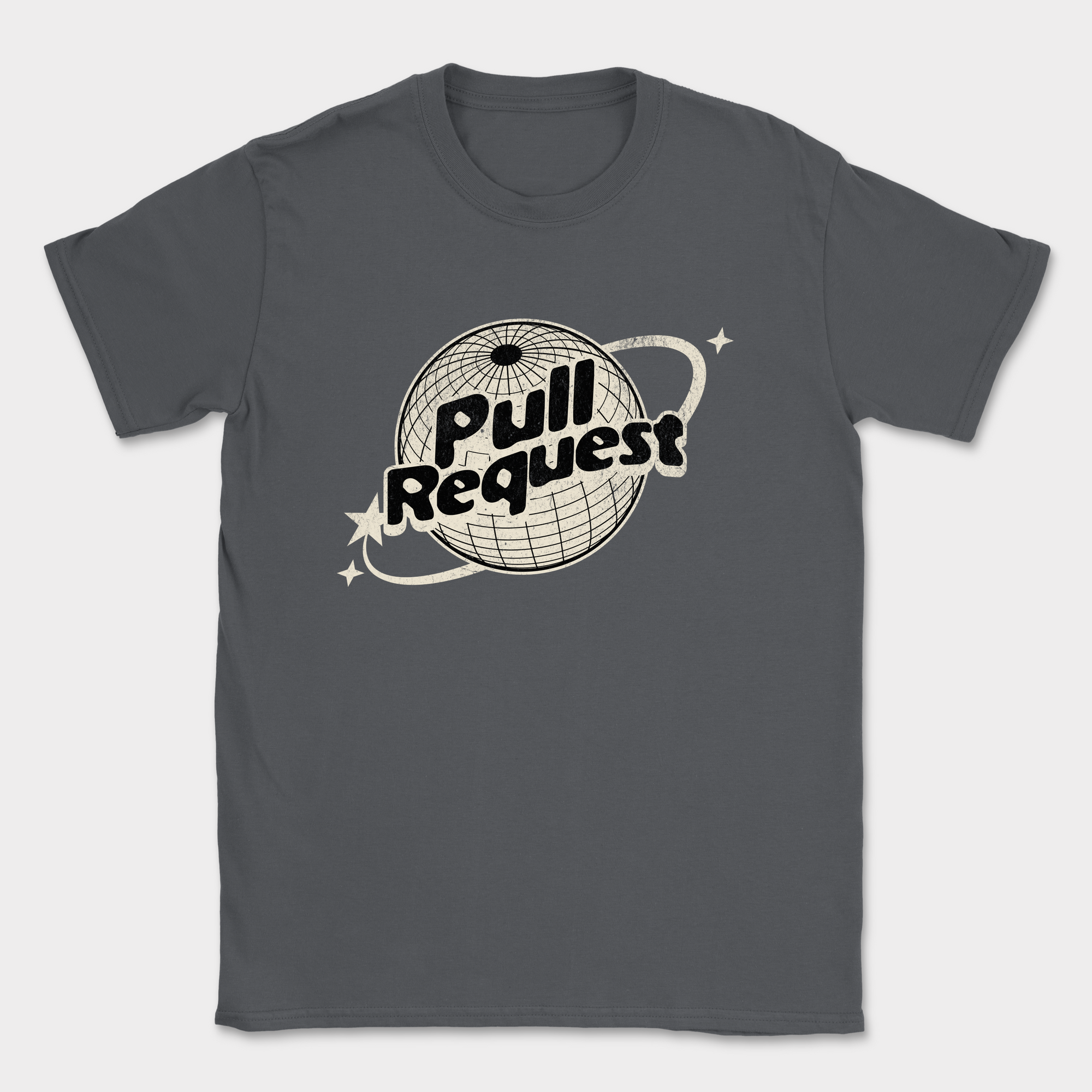 pull request global shirt — Dark Heather Grey