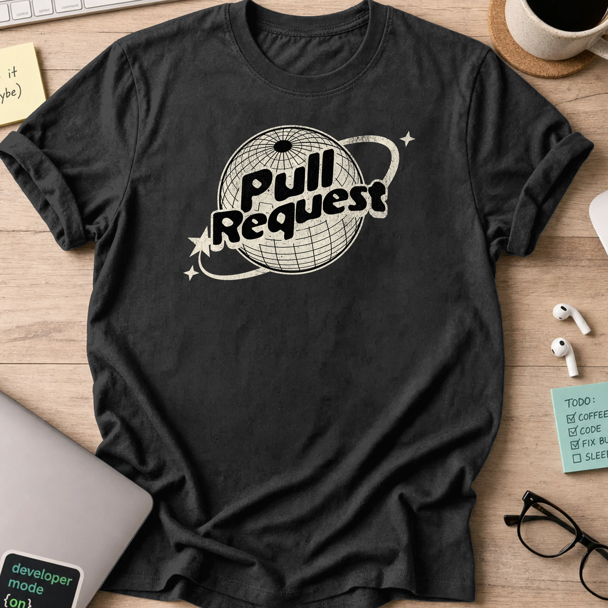 pull request global shirt - Black