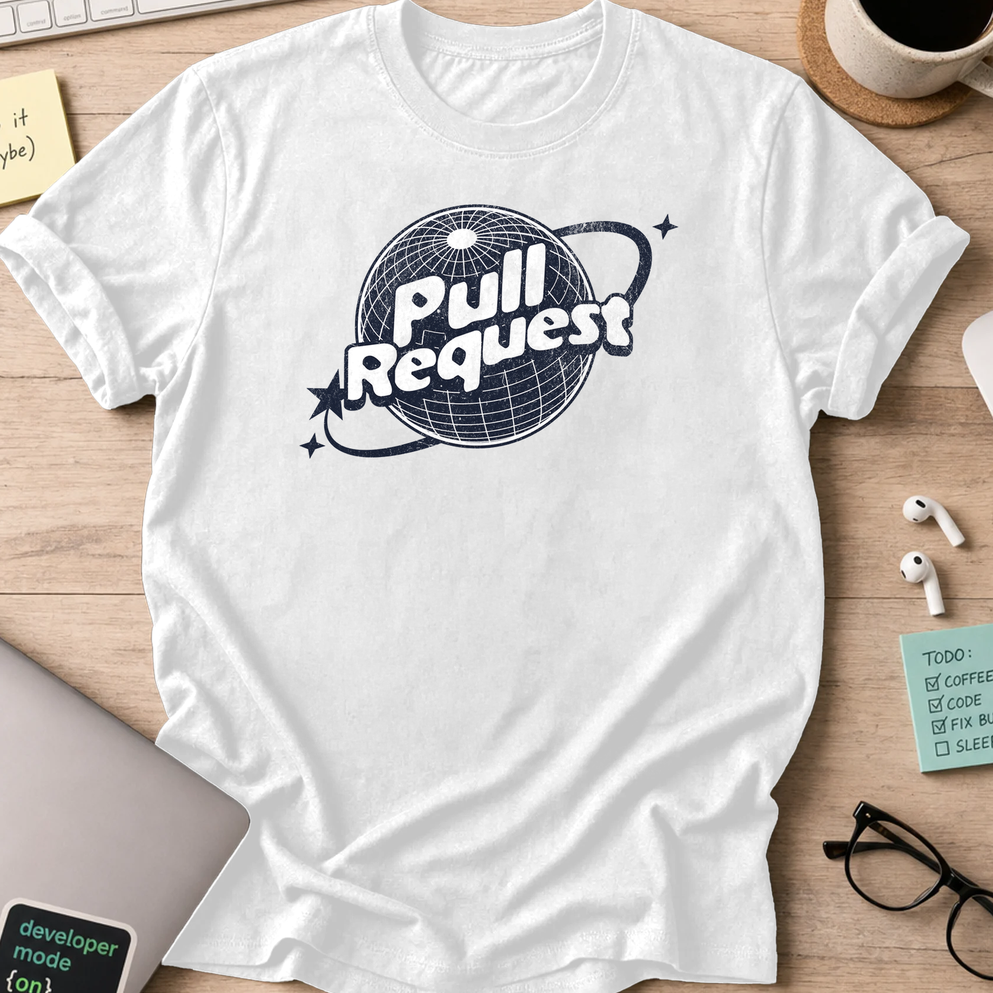pull request global shirt - White