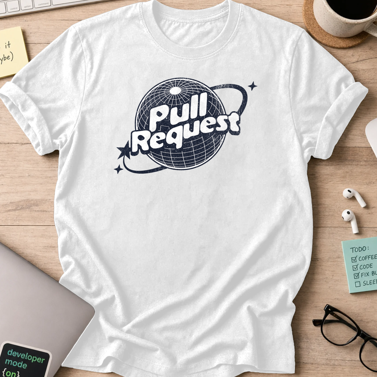 pull request global shirt - White