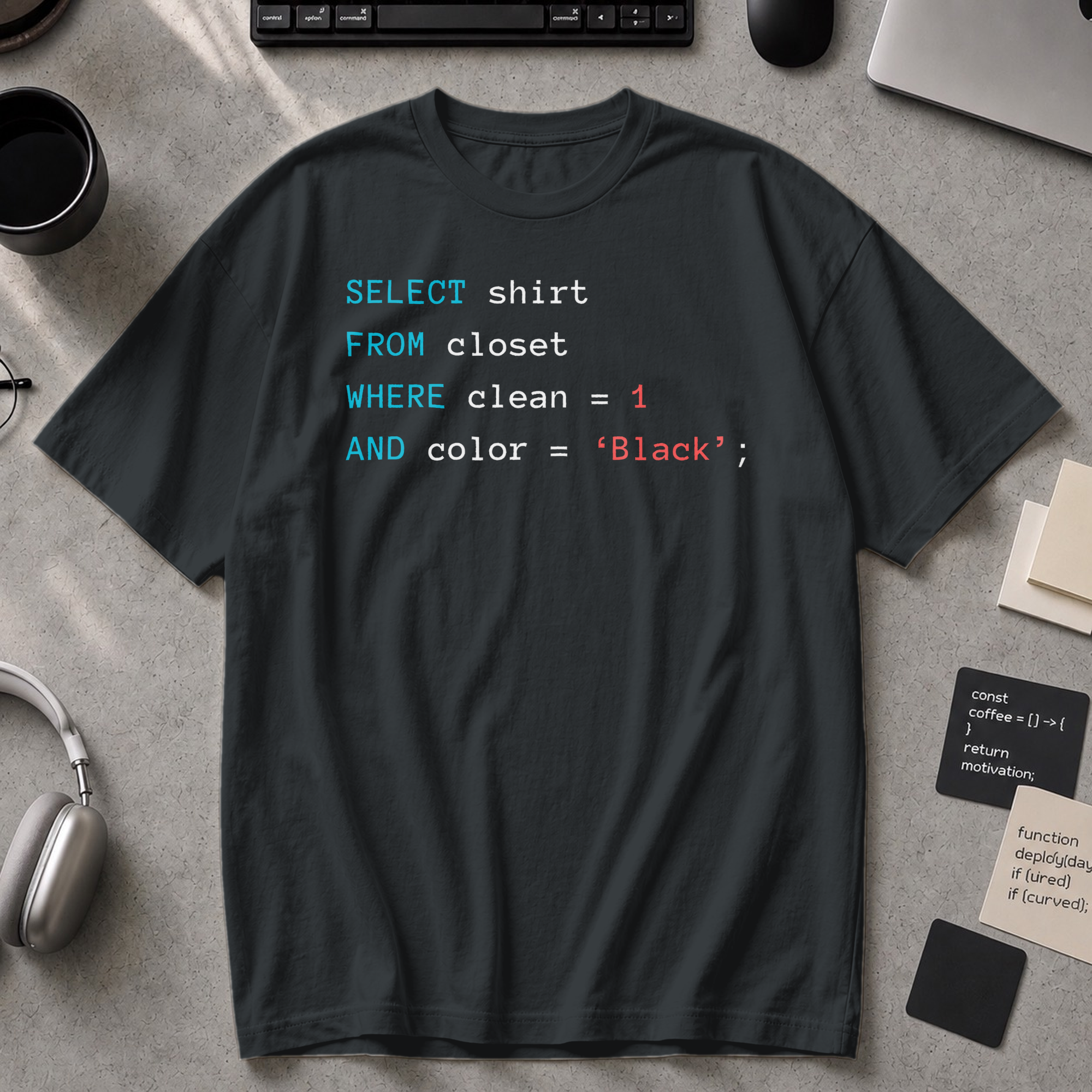 Querying my black Premium Shirt - Black