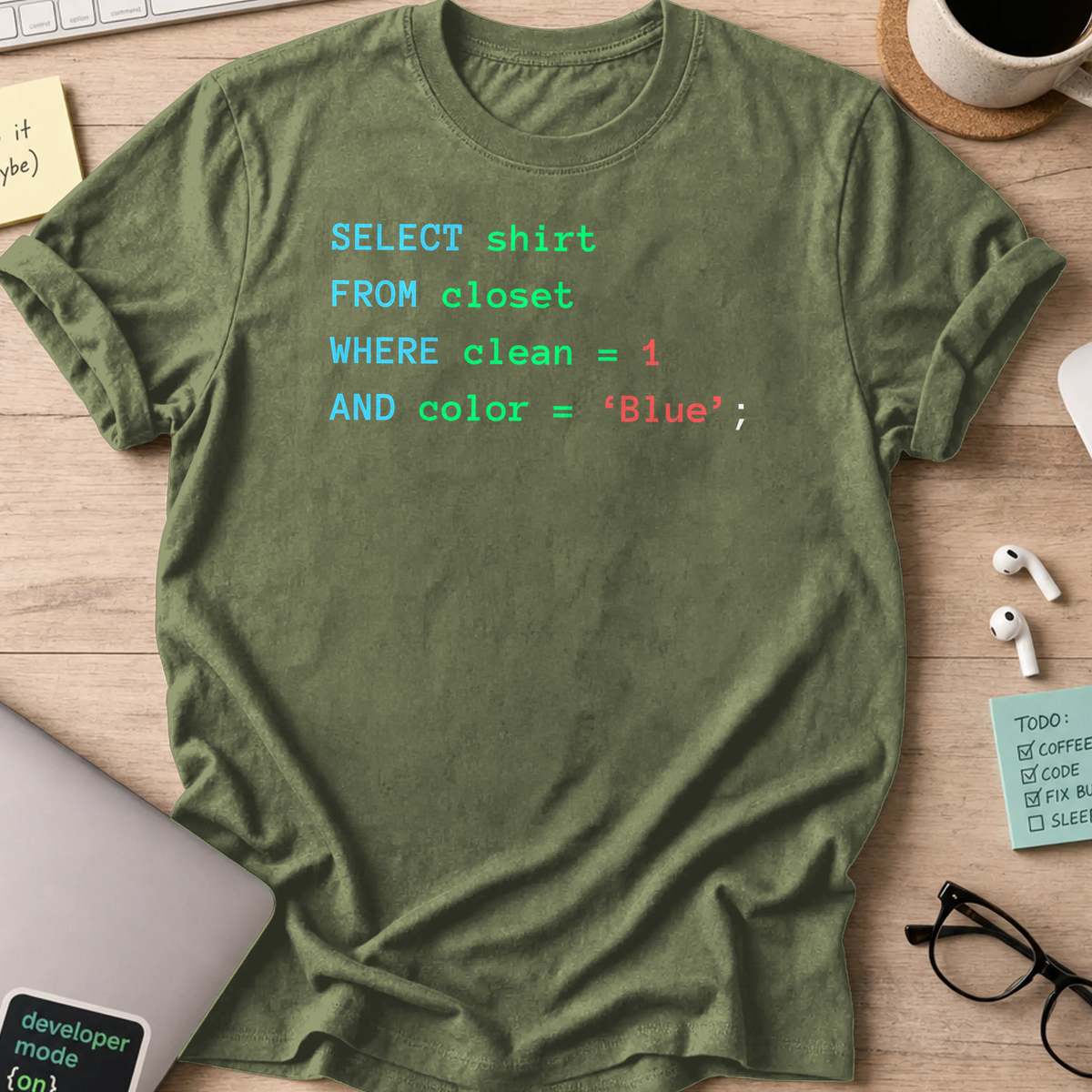 CodeCulture canonical mockup — Military Green
