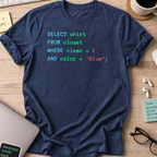 Querying my blue shirt - Navy