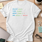 Querying my white shirt - White
