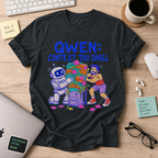 Qwen: Context Too Small Shirt — Black
