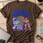 Qwen: Context Too Small Shirt — Dark Chocolate storefront mockup