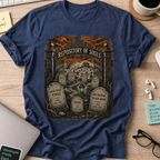 Repository of Souls Shirt — Navy storefront mockup