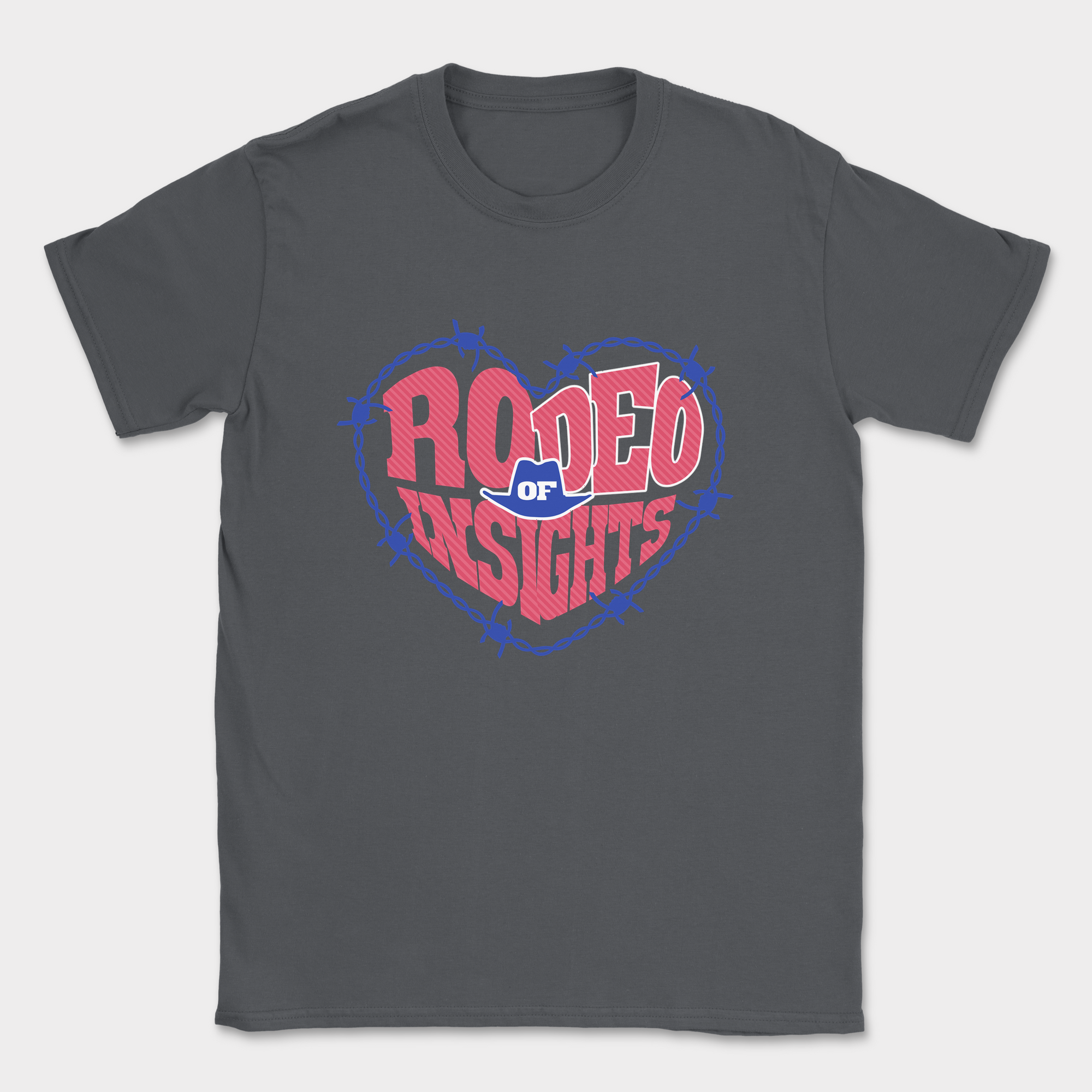 Rodeo of Insights - Heart — Dark Heather Grey