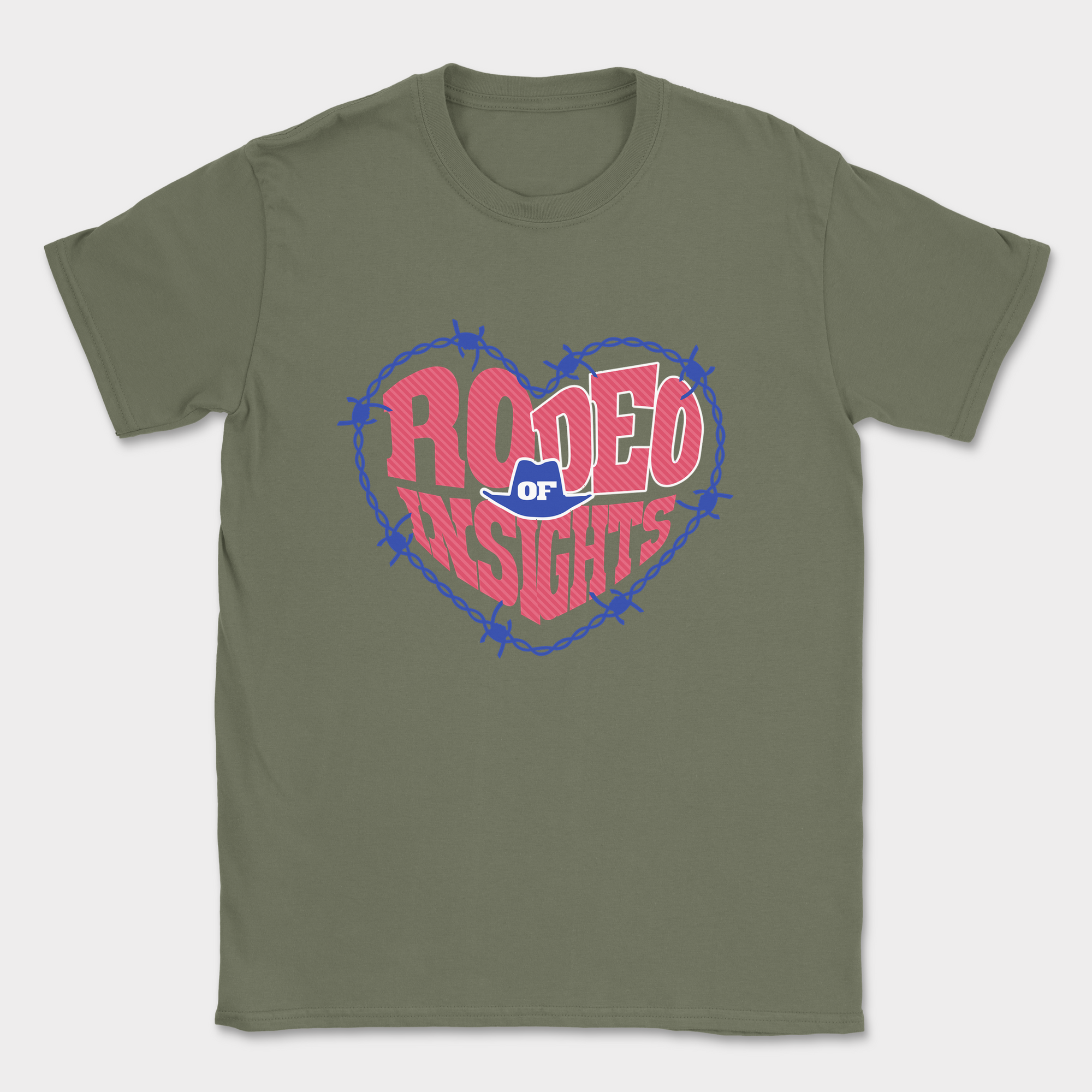 Rodeo of Insights - Heart — Military Green