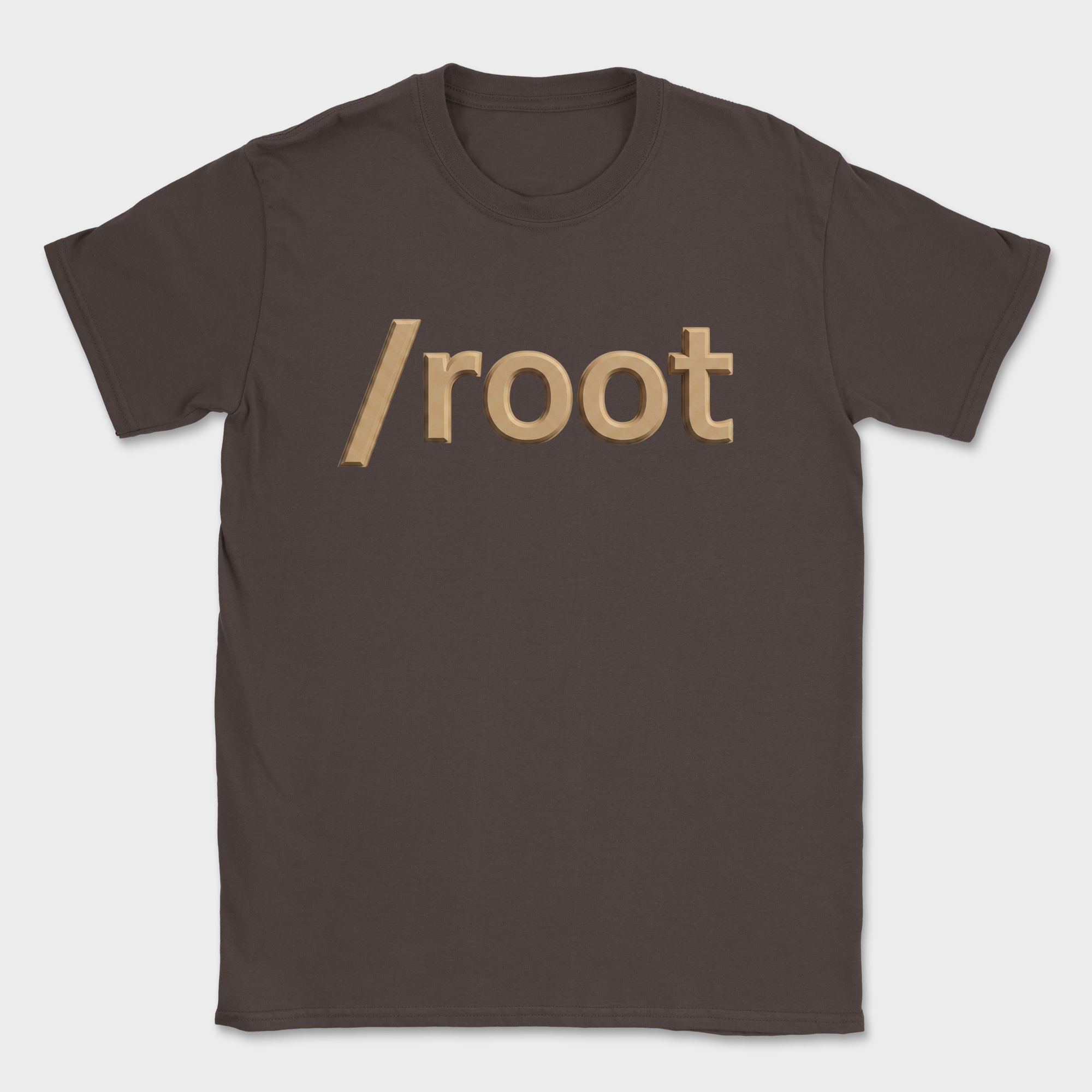 /root shirt — Dark Chocolate