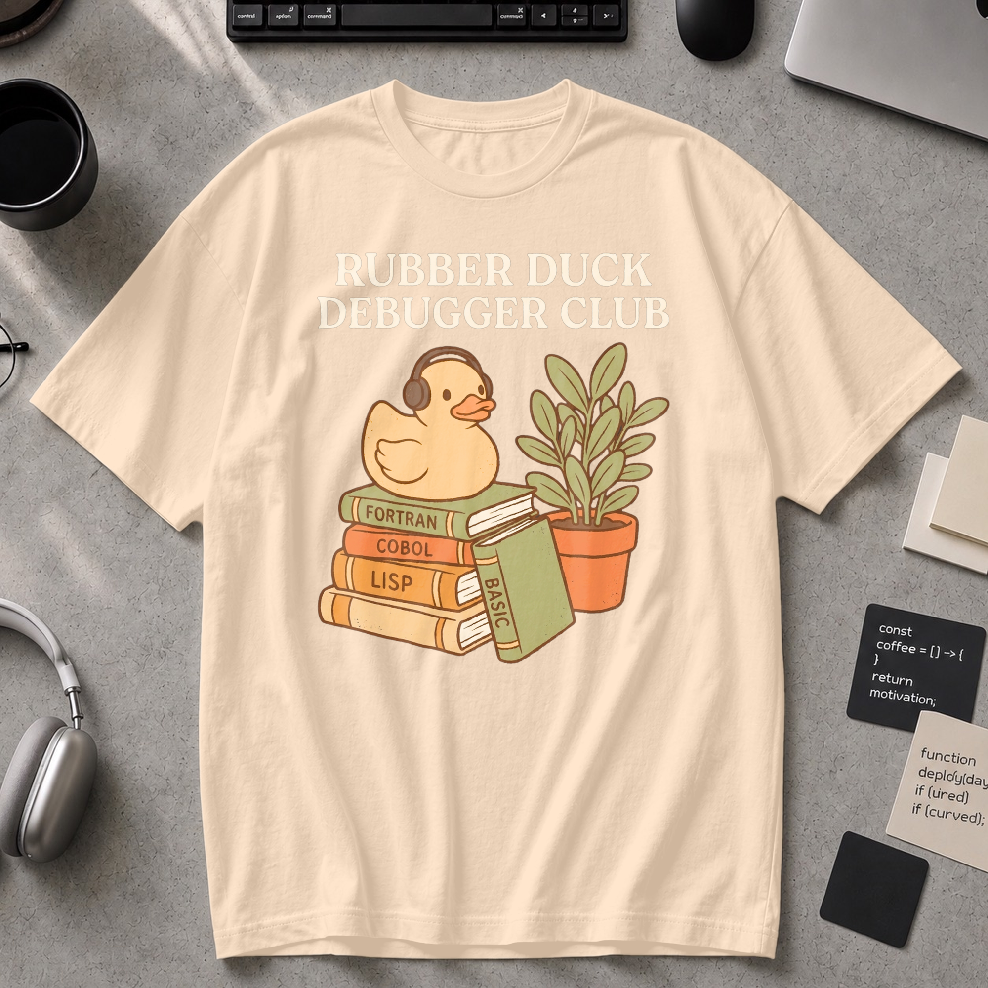 Rubber Duck Debugger Club Premium Shirt - Ivory