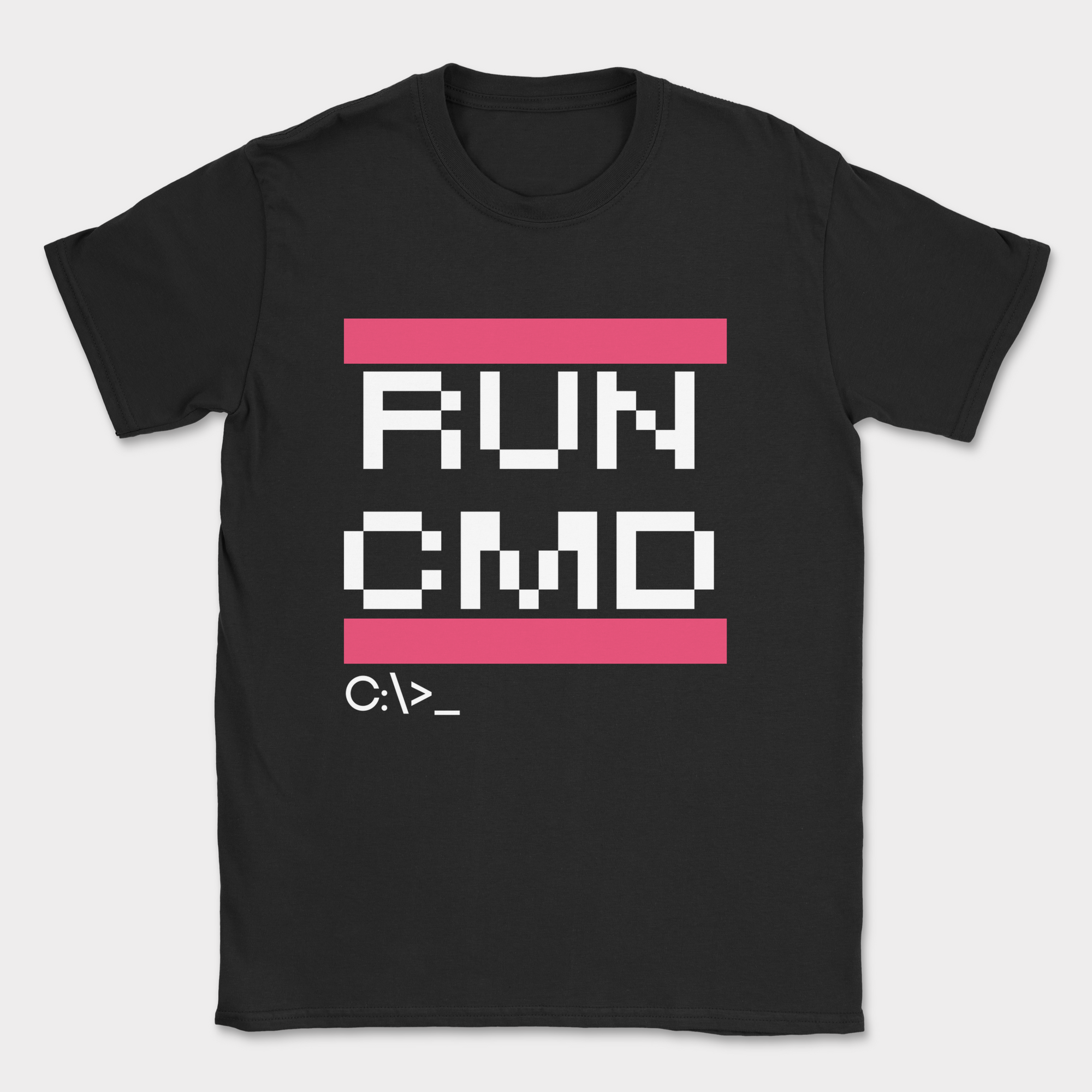 RUN CMD shirt — Black
