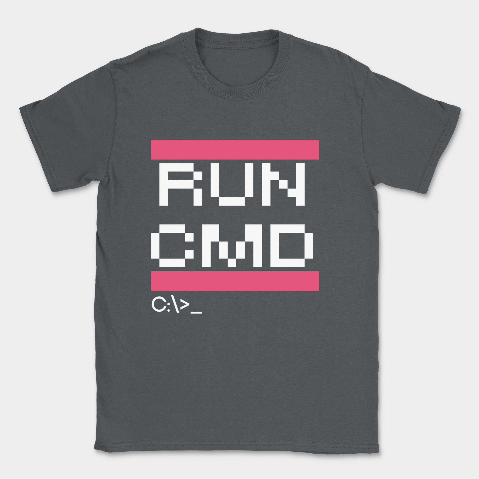 RUN CMD shirt — Dark Heather Grey