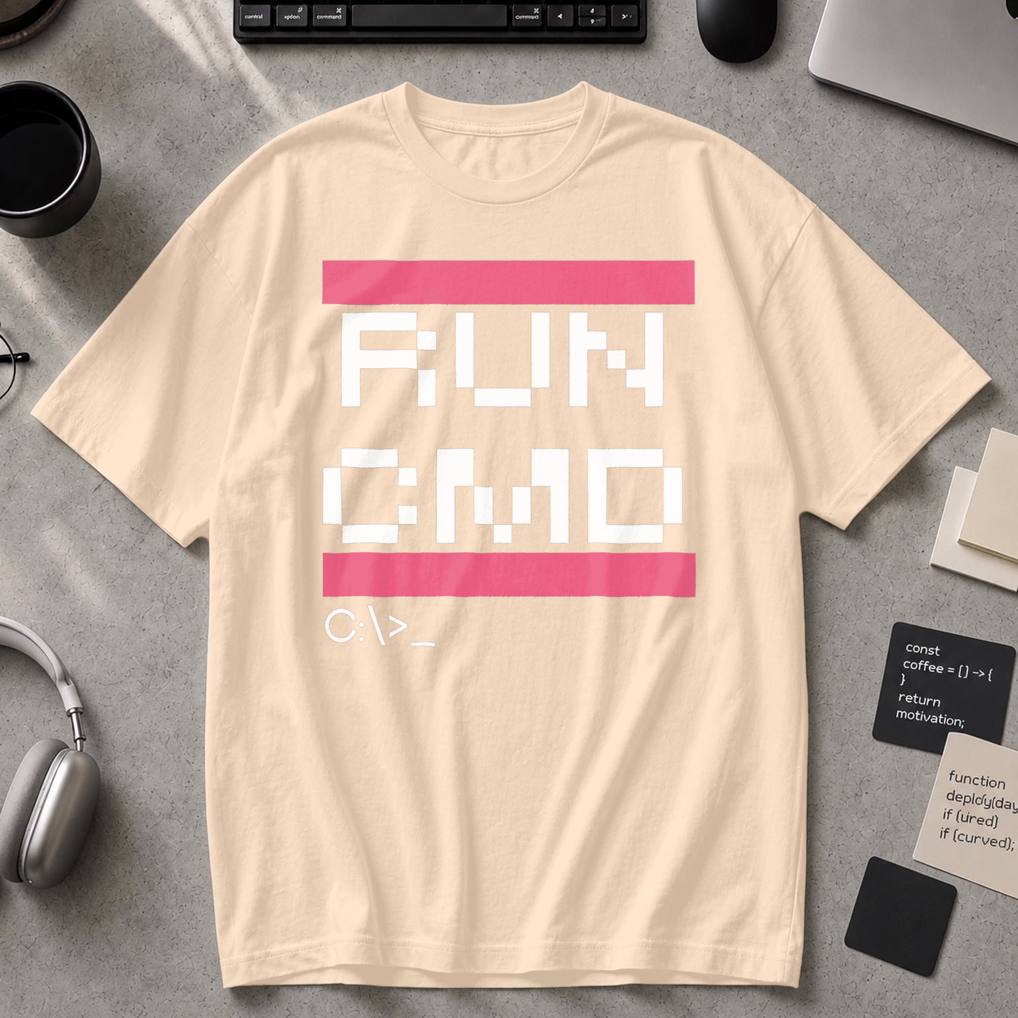 RUN CMD Premium Shirt - Ivory
