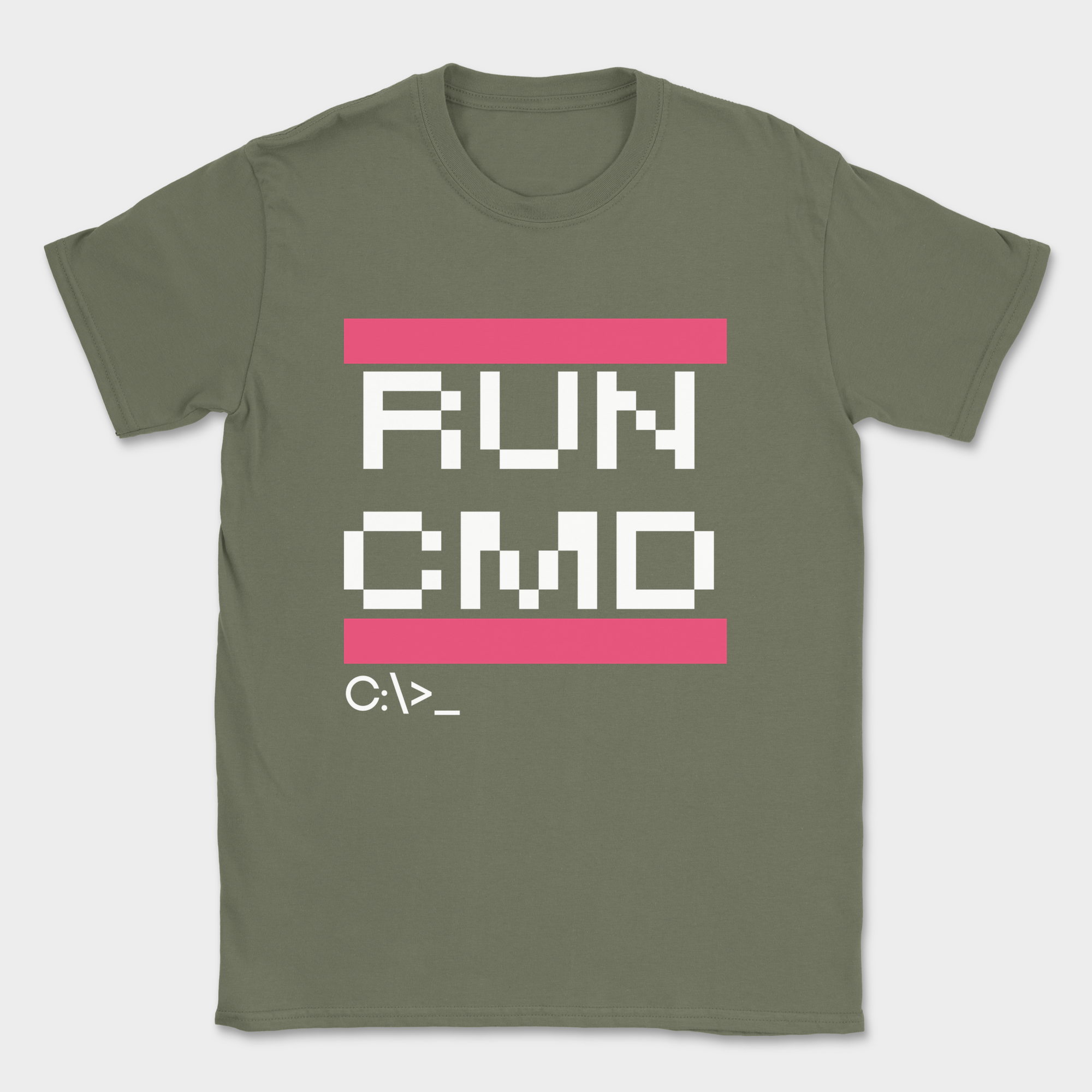 RUN CMD shirt — Military Green