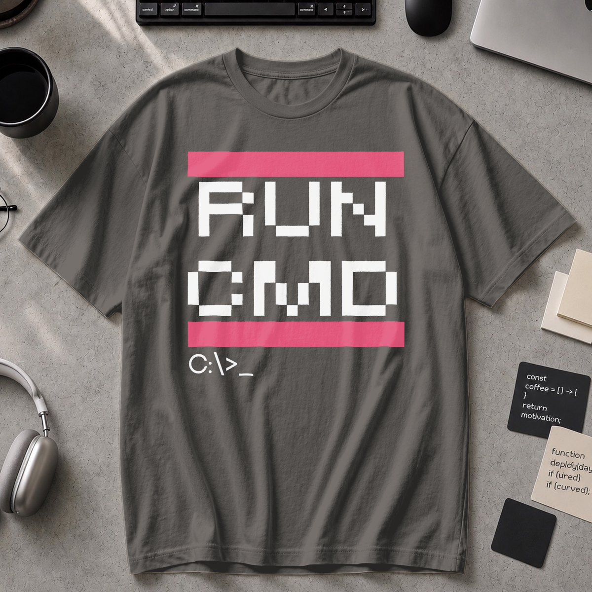 RUN CMD Premium Shirt - Pepper