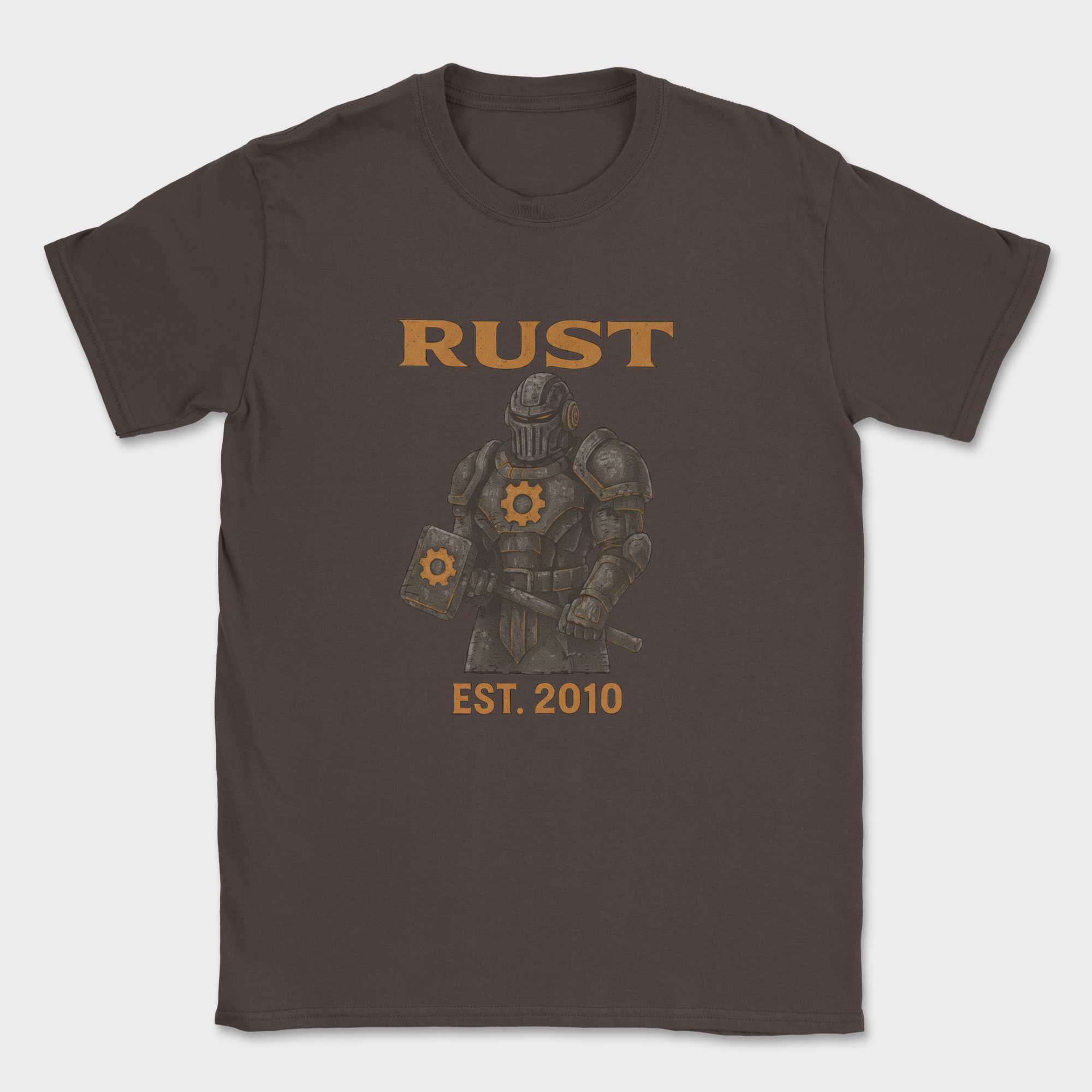 rust shirt — Dark Chocolate