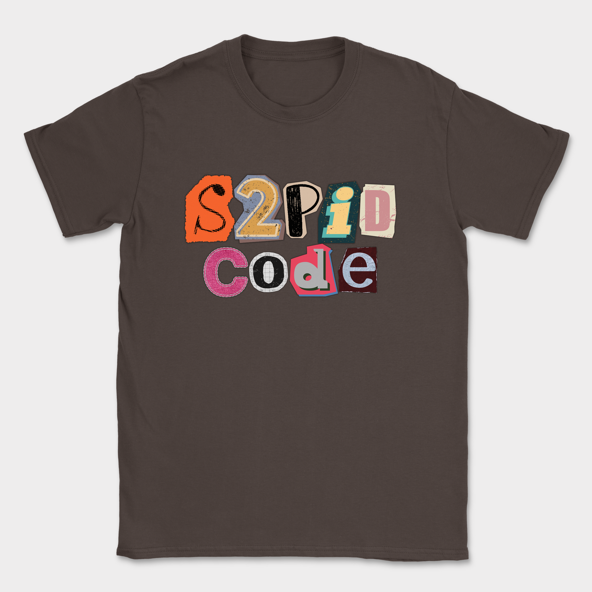 s2pid code shirt — Dark Chocolate