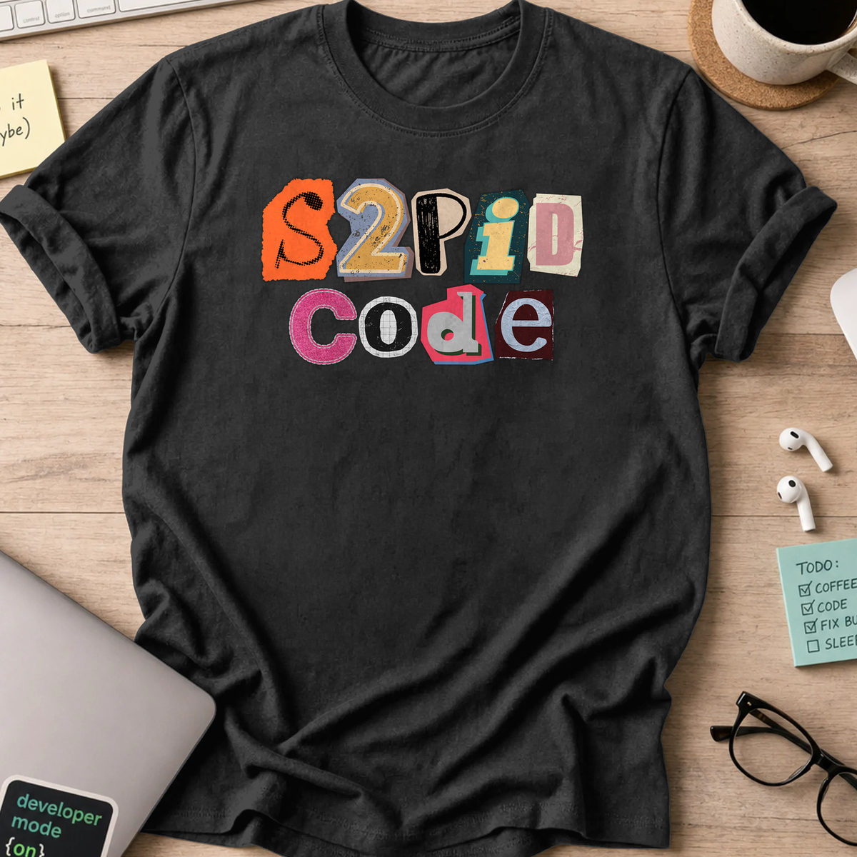 s2pid code shirt - Black
