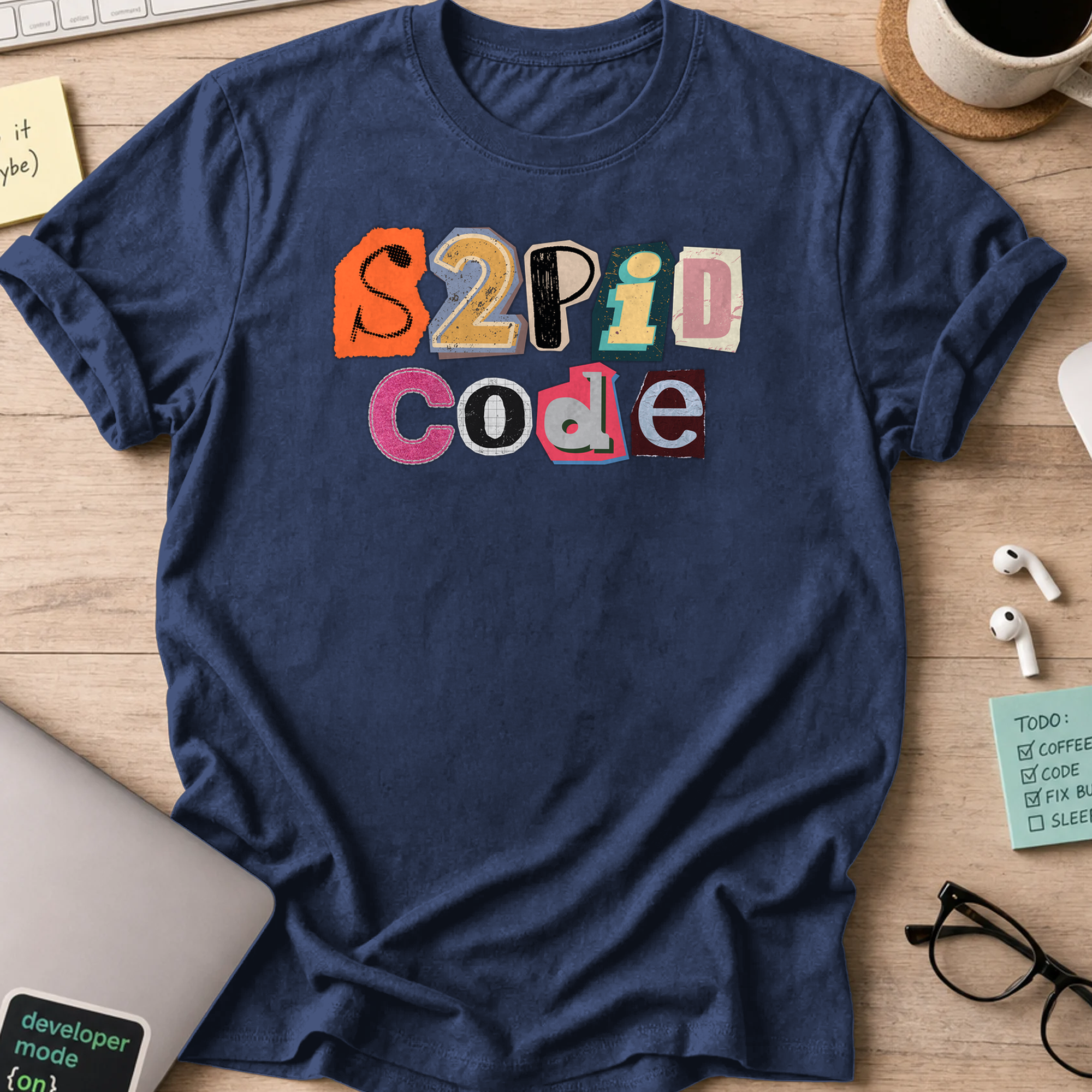 s2pid code shirt - Navy