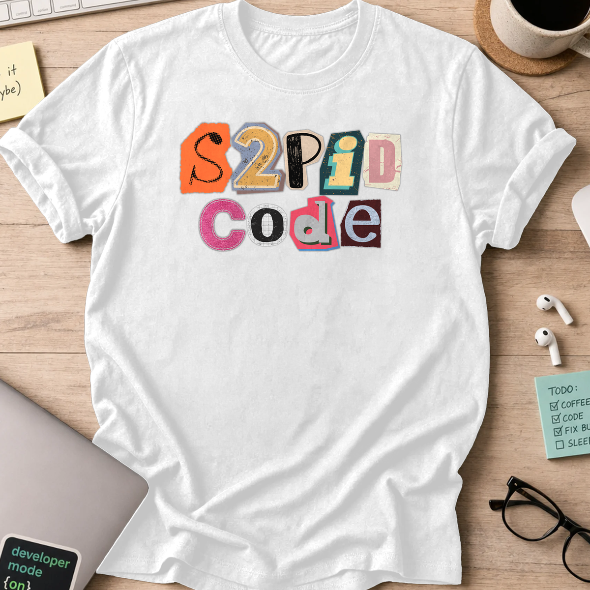s2pid code shirt - White