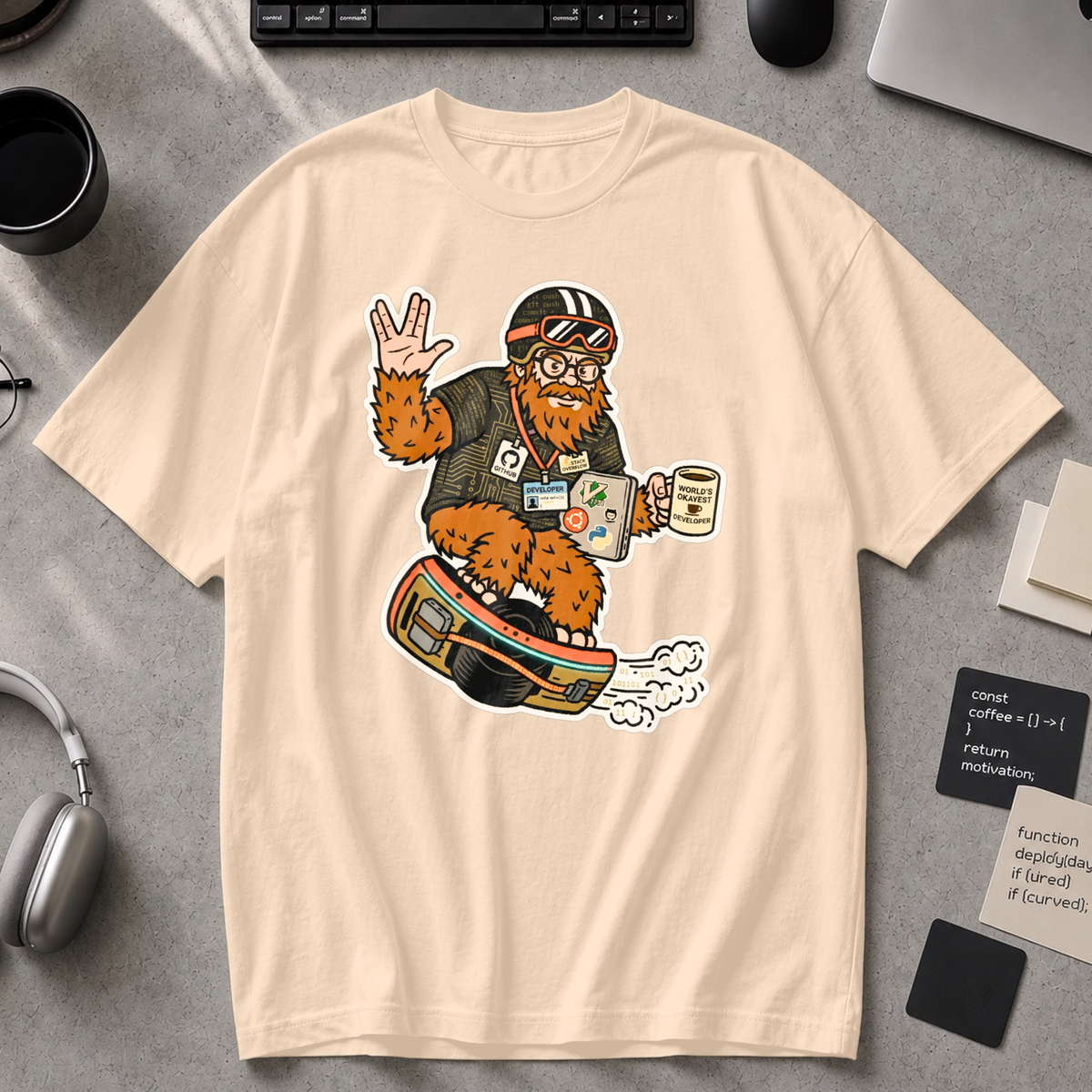Sasquatch Developer Premium Shirt - Ivory