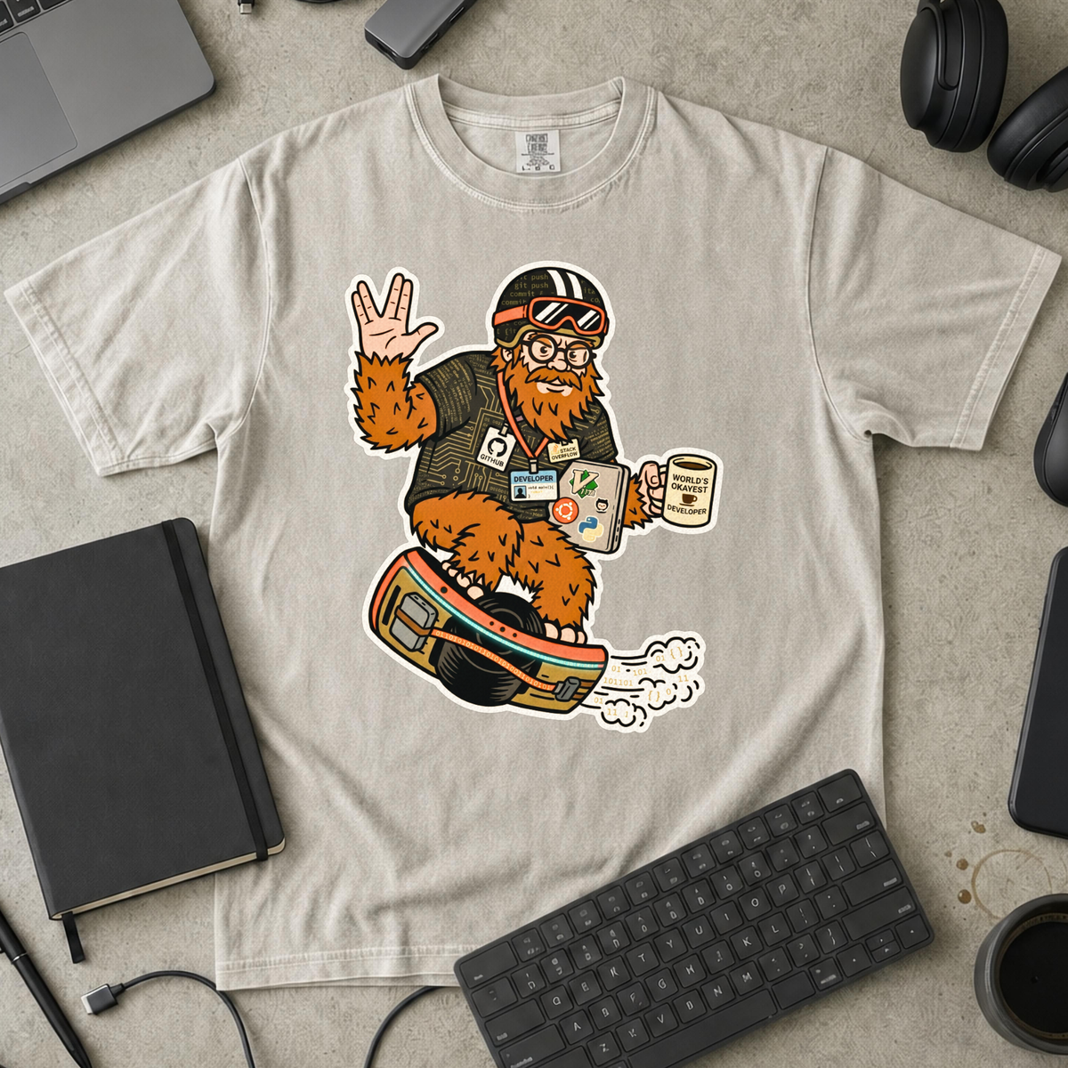Sasquatch Developer Premium Shirt — ivory Premium Shirt mock-up