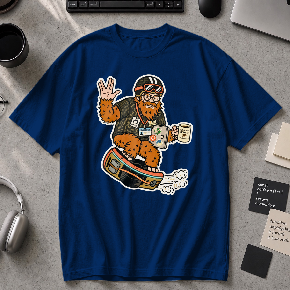 Sasquatch Developer Premium Shirt - True Navy