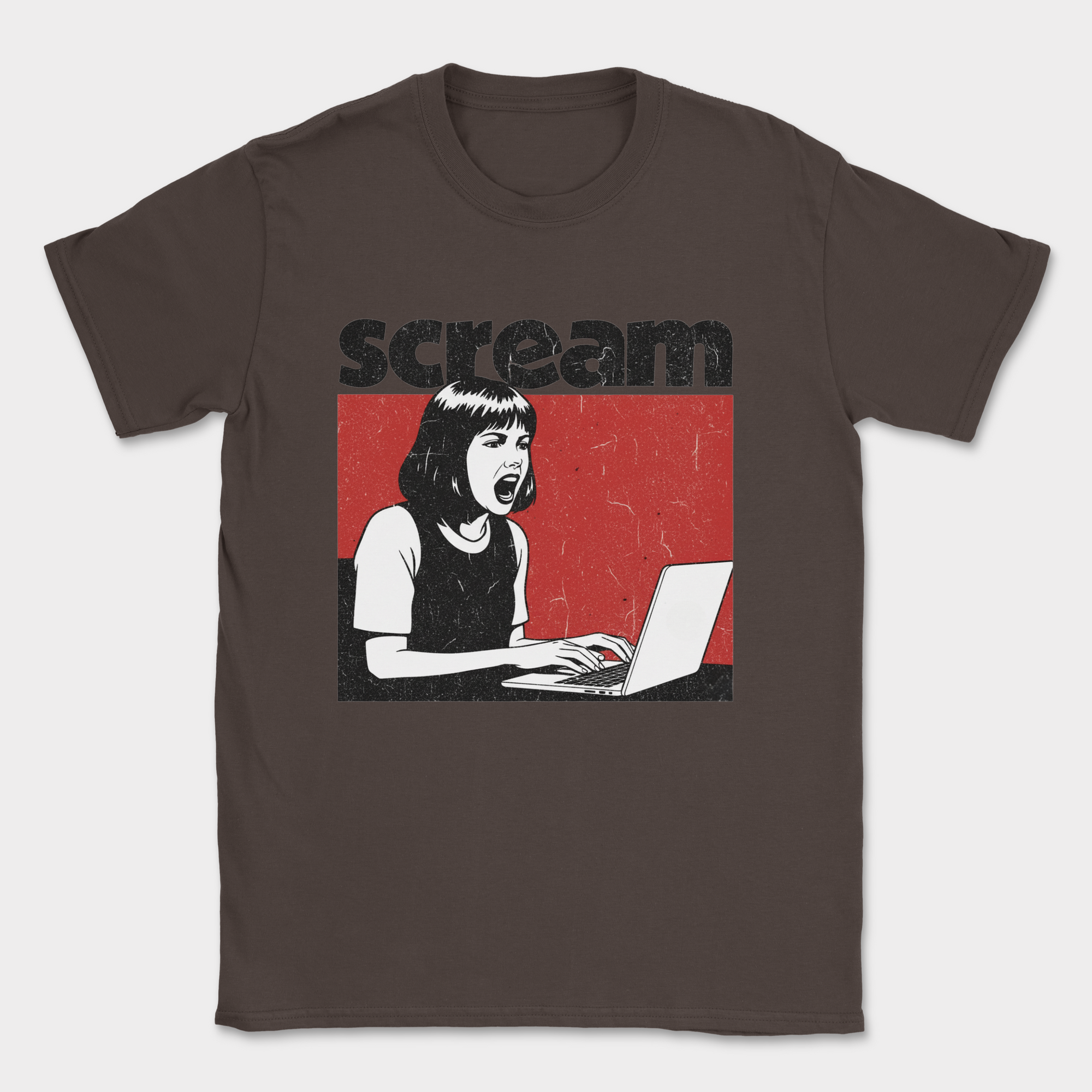 scream shirt — Dark Chocolate