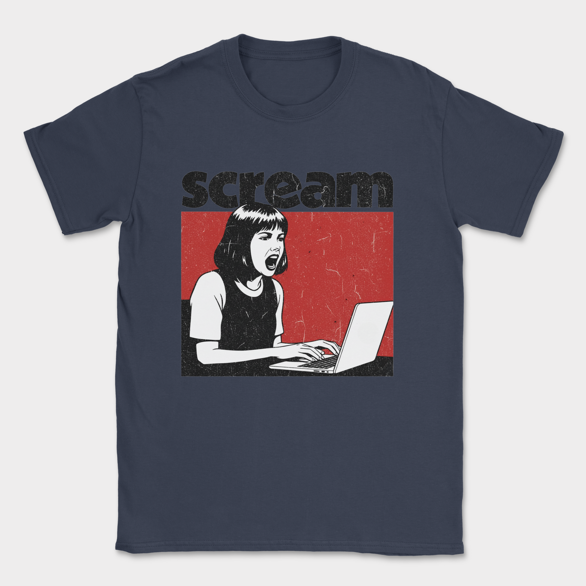 scream shirt — Navy