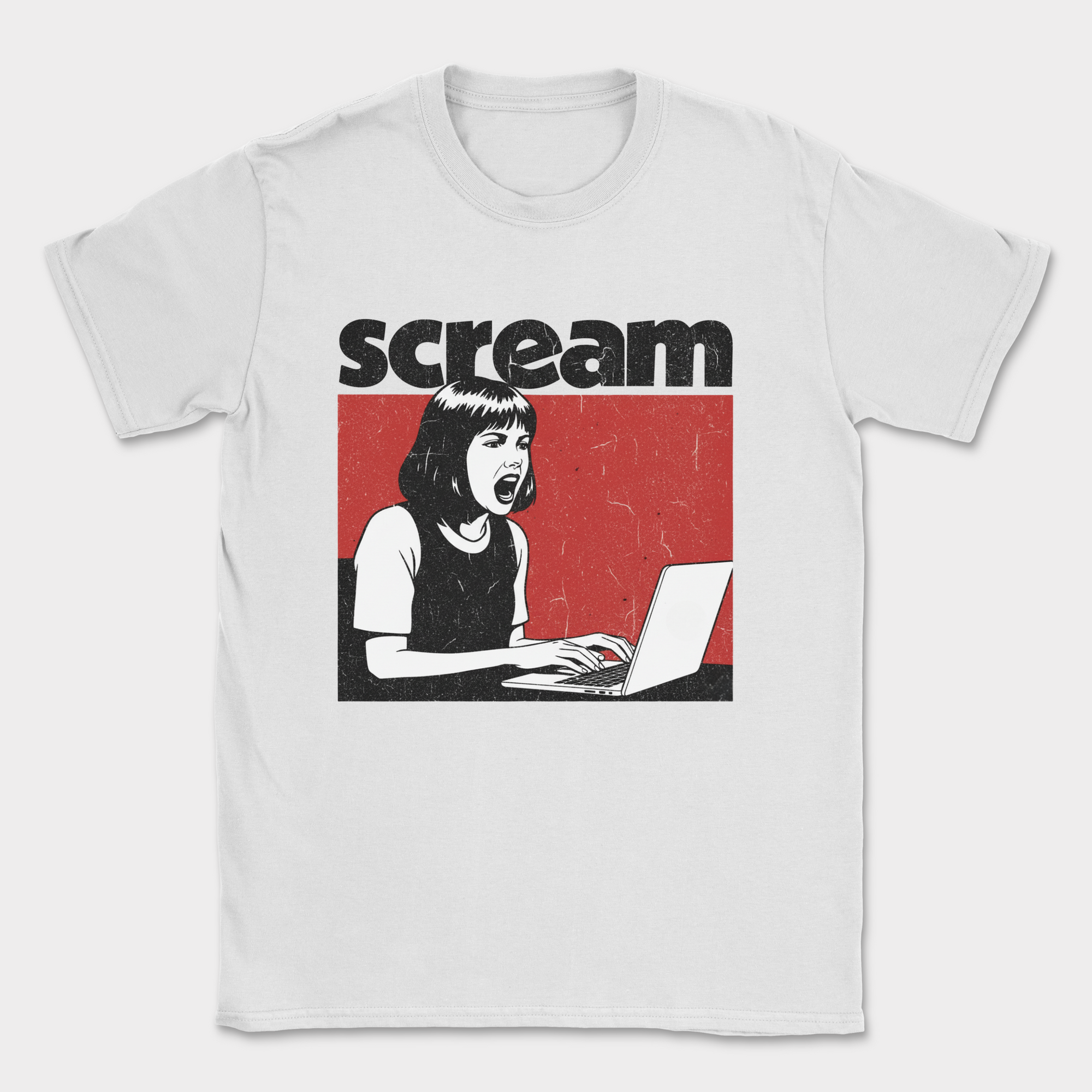 scream shirt — White