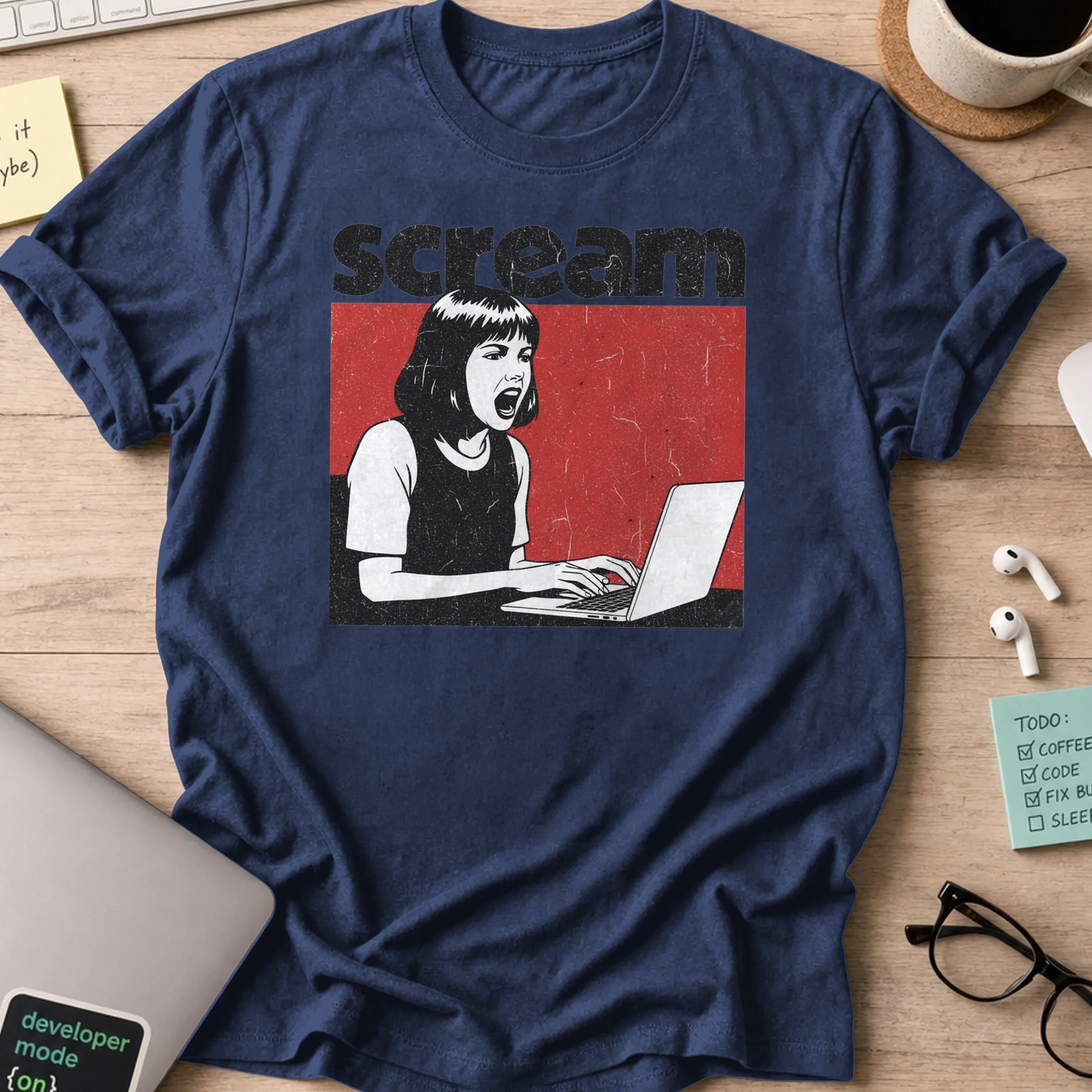 scream shirt - Navy